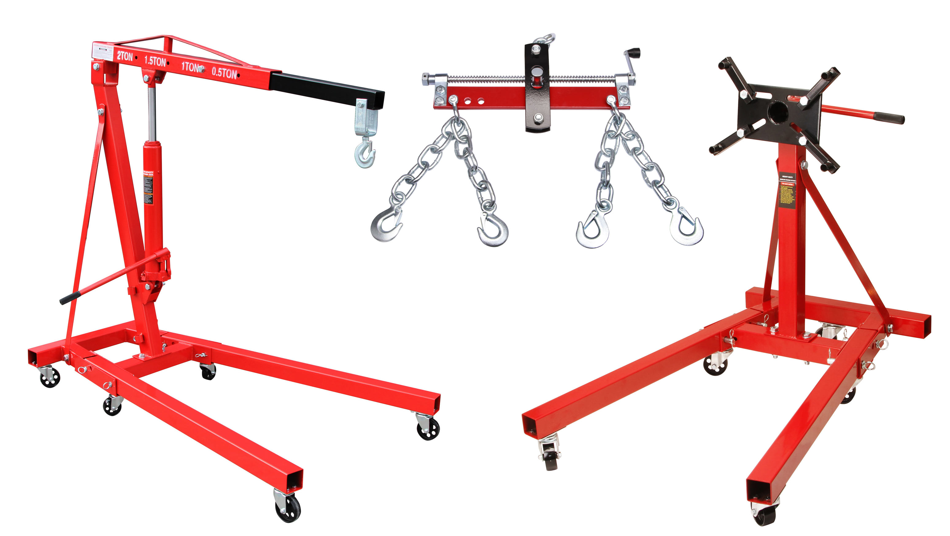 Motorständer Motorhalter 900 KG + Motorkran mit Haken + Motorheber 680 kg