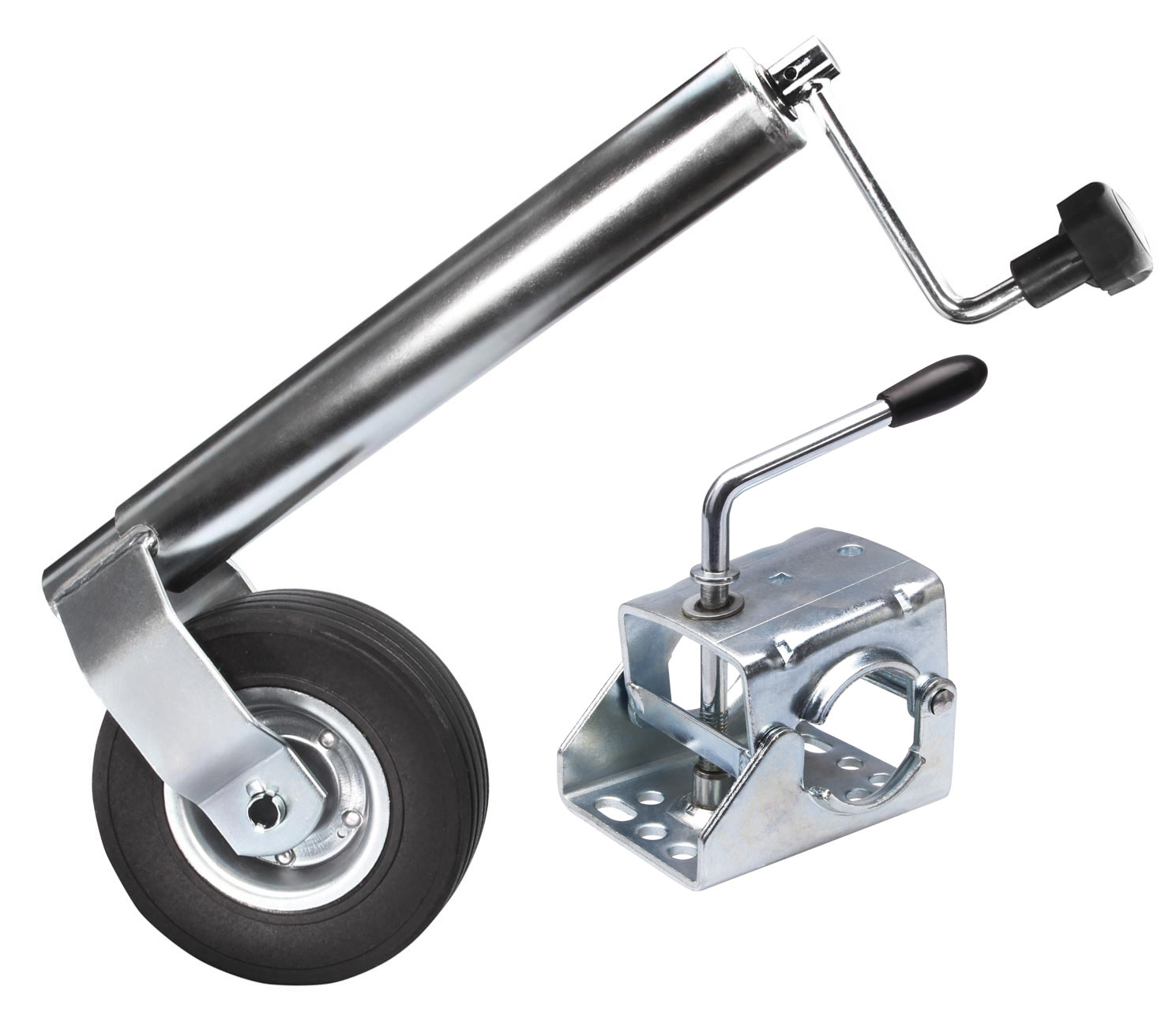 55-60 mm Stützrad mit Klemmschelle Stützlast 300 kg