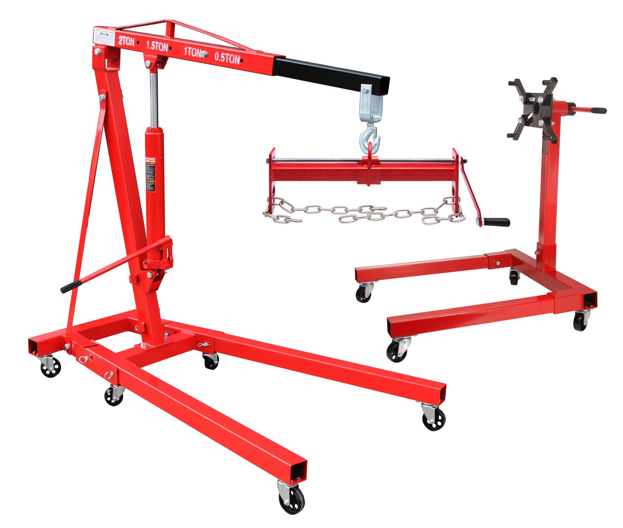 Motorkran neues Model mit Balancierer und Motorständer 560 KG
