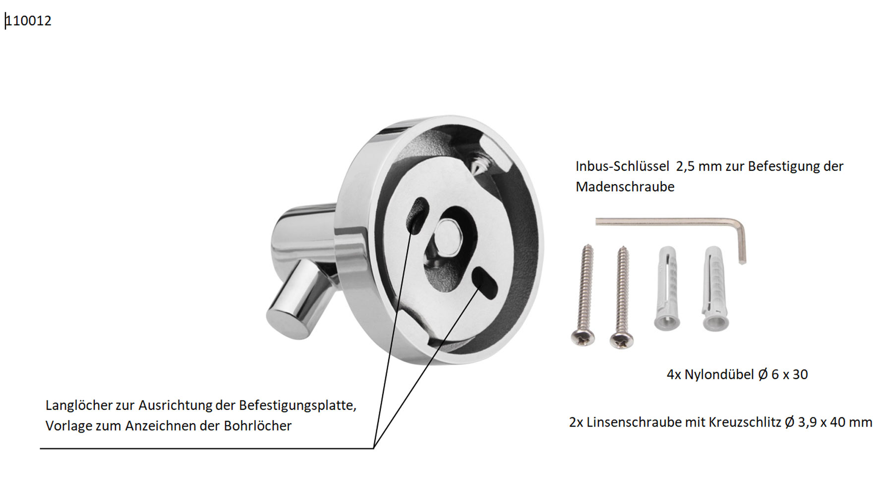 Handtuchhaken Wandhaken Handtuchhalter inkl. Schrauben u. Dübel