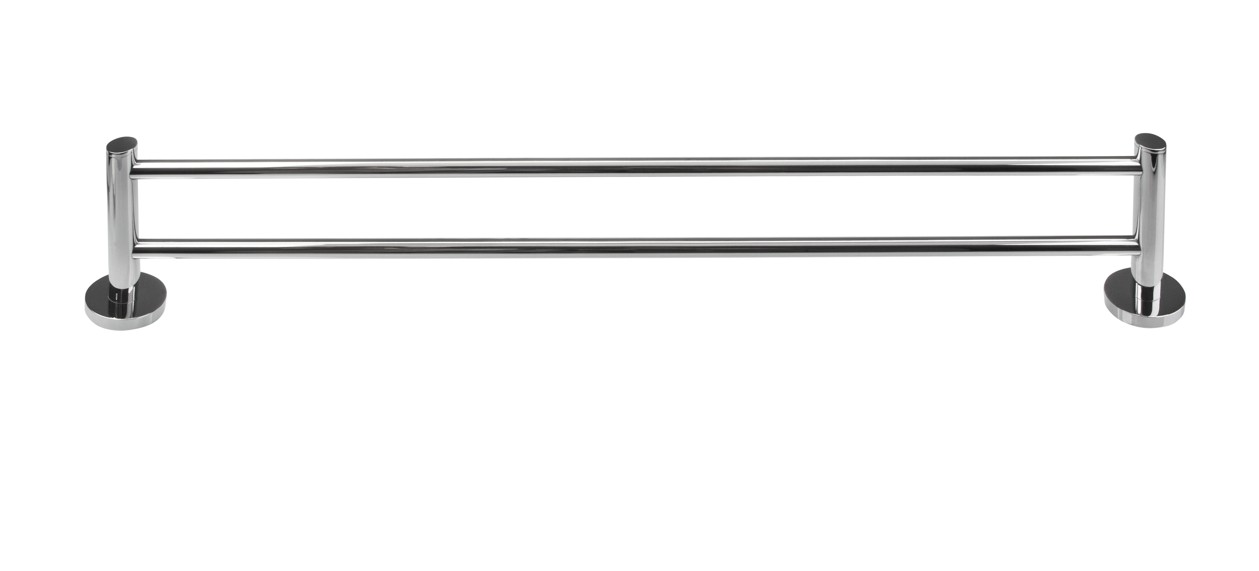 Doppel Handtuchhalter 60 cm inkl. Schrauben u. Dübel