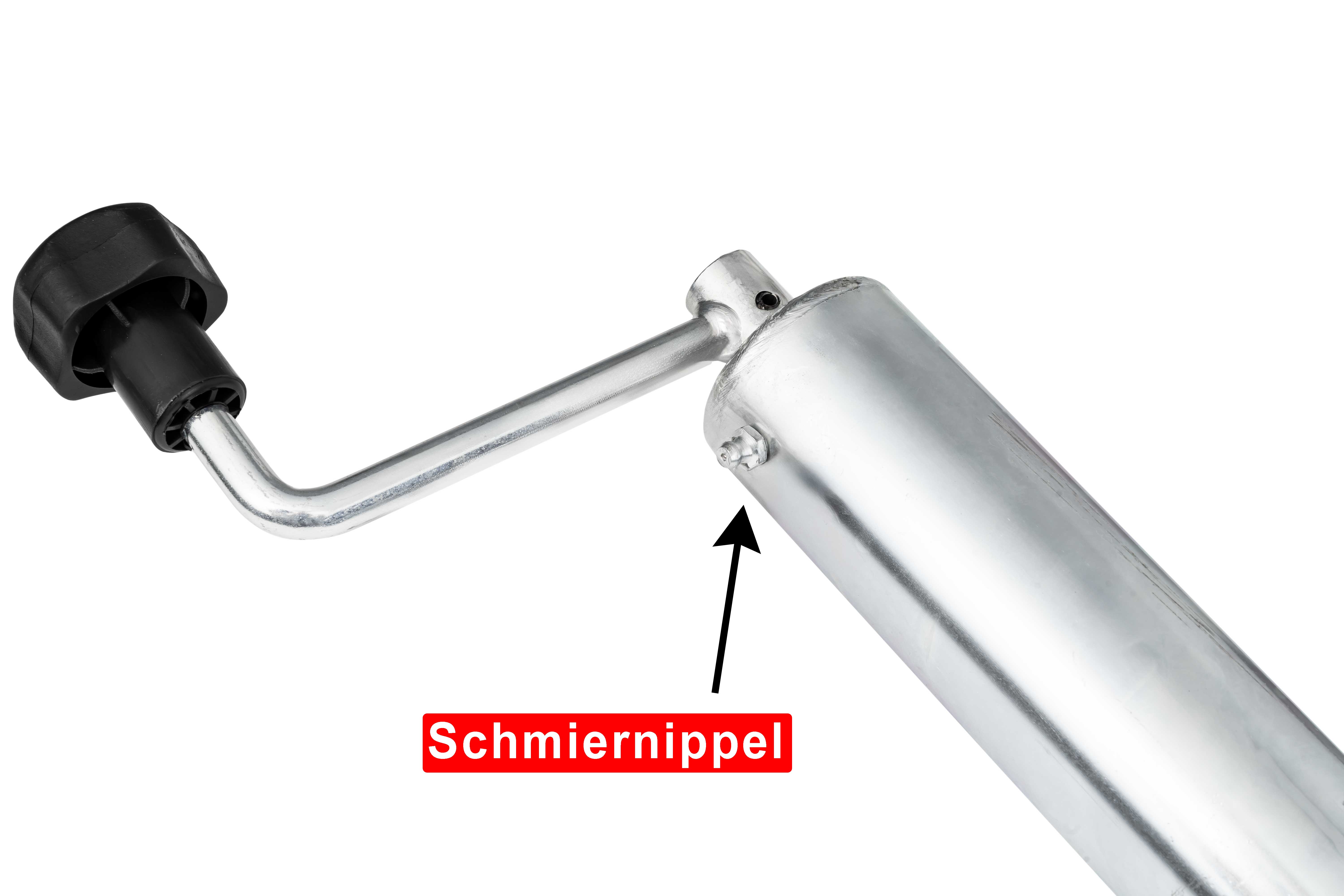 Anhänger Stützrad Automatik 60 mm klappbar Stützlast 400 kg mit Montiersatz