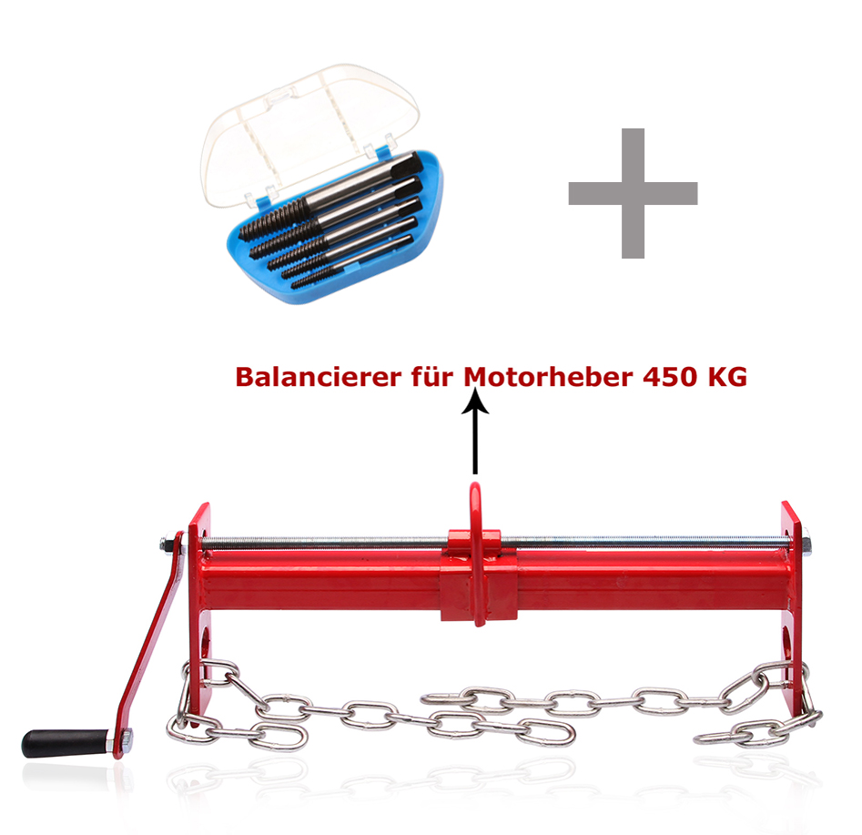 Balancierer u. Traverse für Motorheber + 5 tlg. Linksausdreher