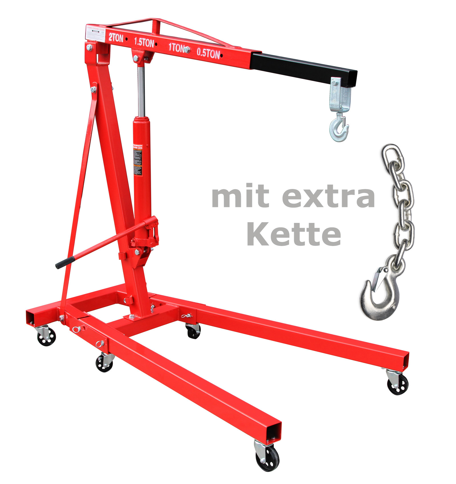 Motorheber Motorkran Motorheber 2 To. plus extra Kette