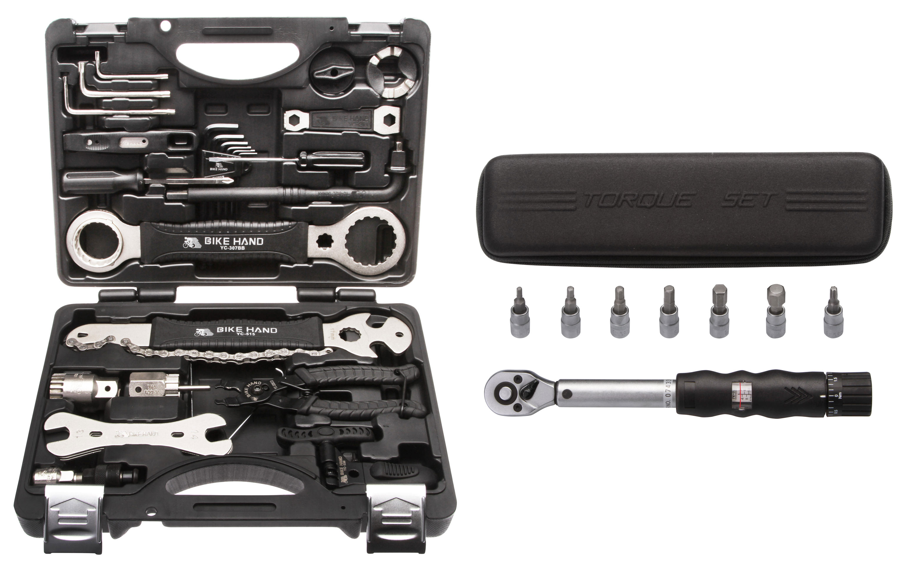 Universeller 30 TLG. Fahrrad Werkzeugsatz + 1/4" Drehmomentschlüssel-Set 2 Nm - 14 Nm