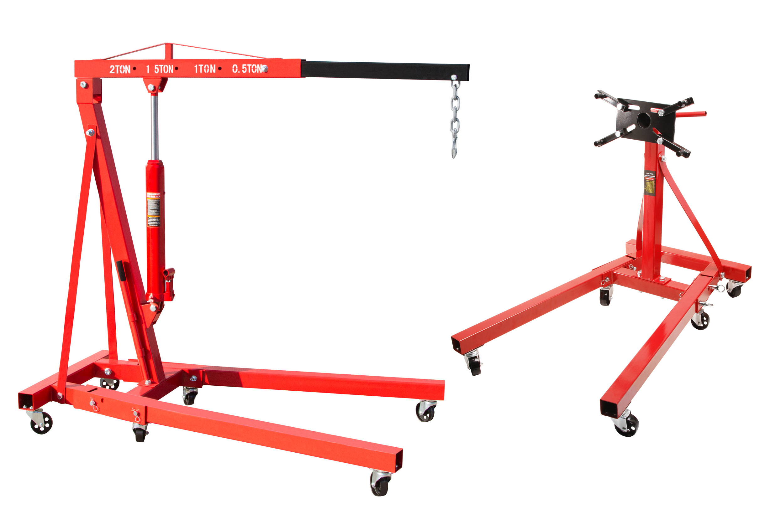 Motorständer Motorhalter 900 KG 6 Rädern + Motorheber Motorkran 2000 kg