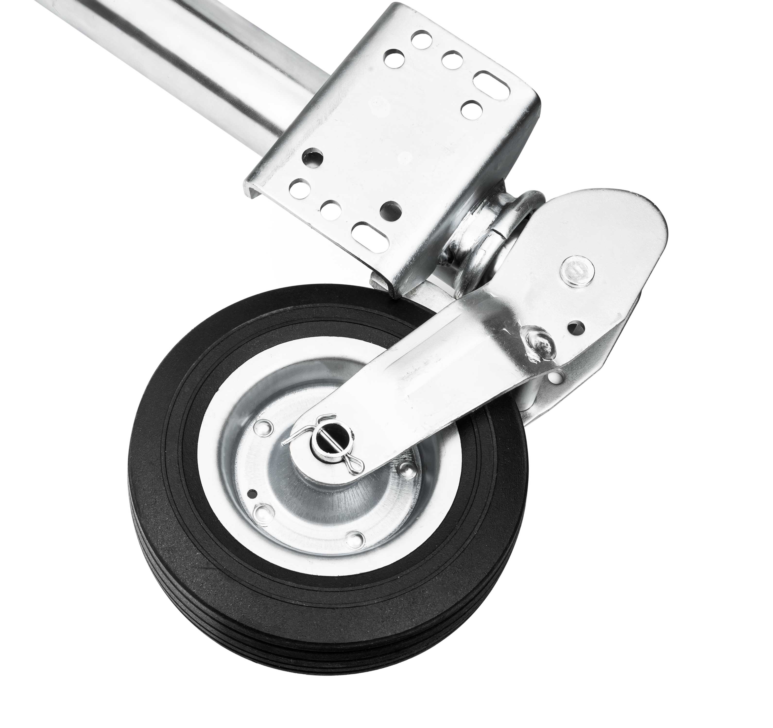Anhänger Stützrad Automatik 60 mm klappbar Stützlast 400 kg mit Montiersatz