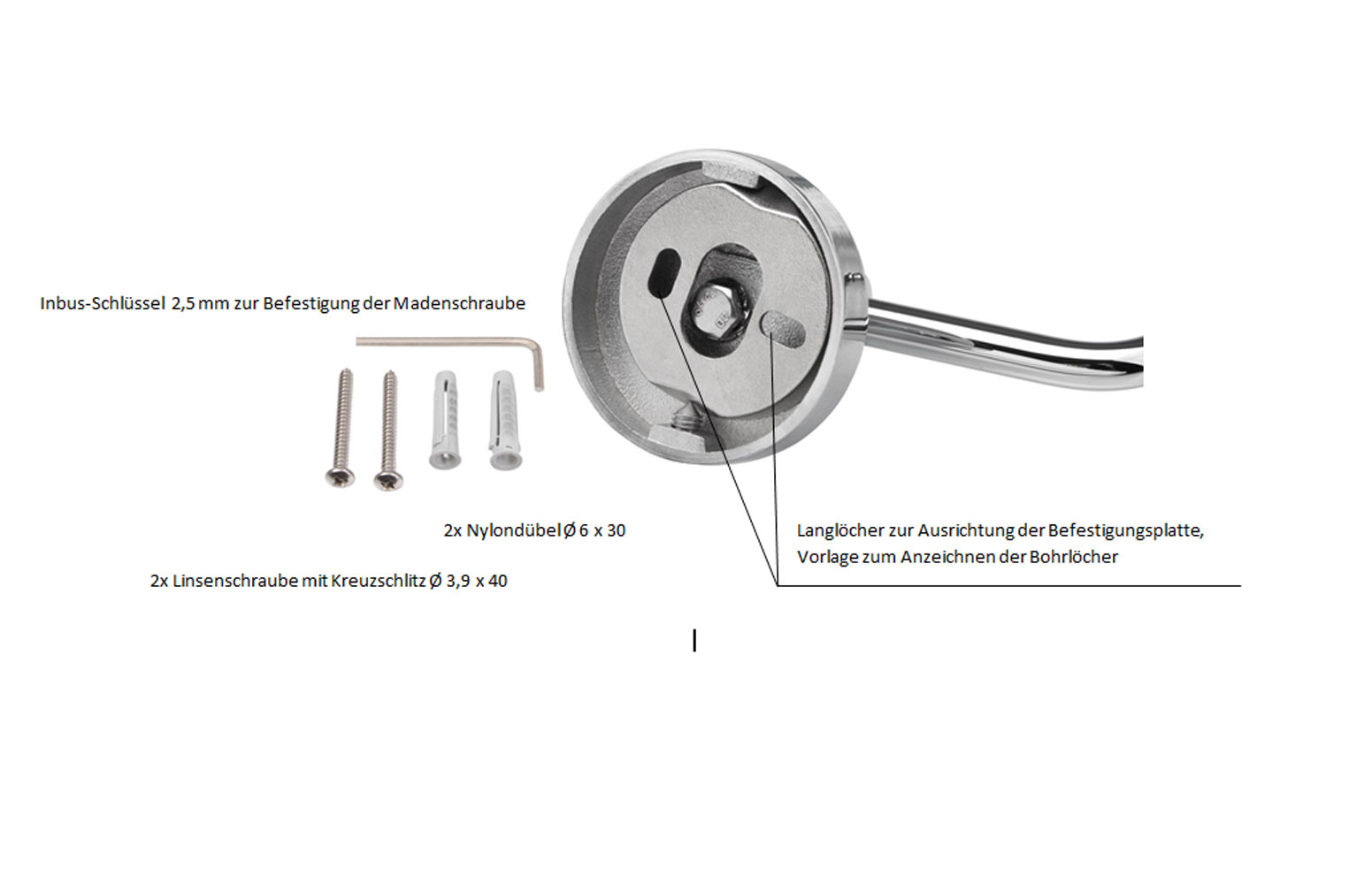 Toilettenpapierhalter Klorollenhalter Klopapierhalter inkl. Schrauben