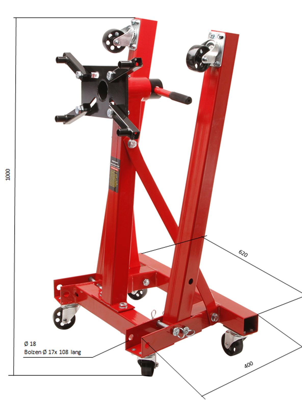 Motorständer Motorhalter 900 KG + Motorkran 2000 kg + Getriebeheber 500 KG