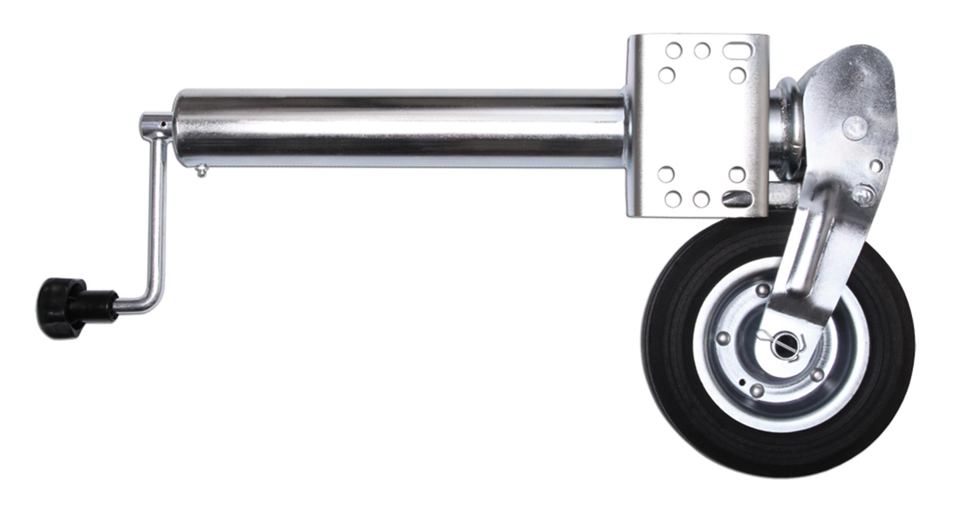 Anhänger Stützrad Automatik 60 mm klappbar mit Stahlfelge Stützlast 400 kg neu
