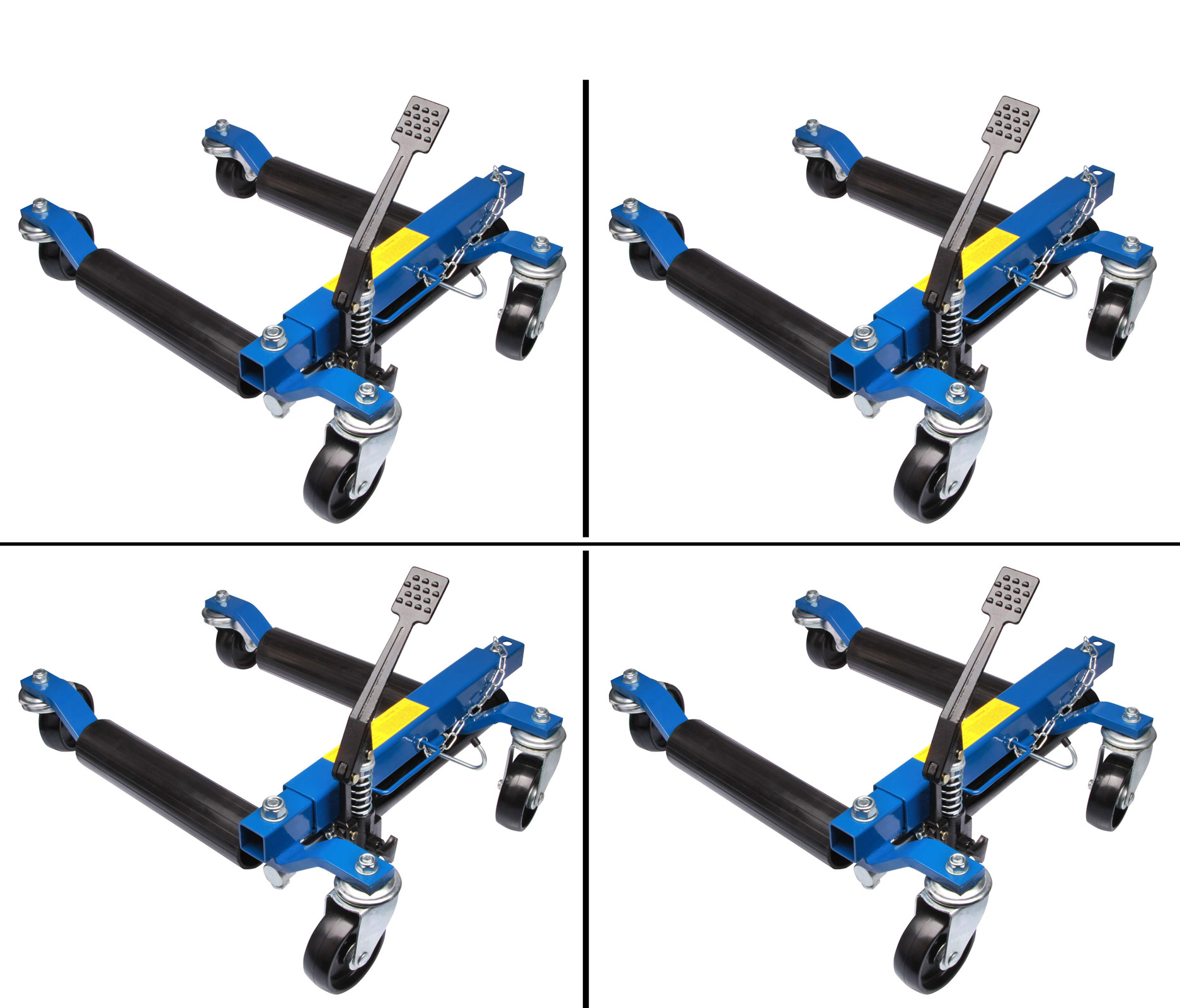 4x Rangierhilfe hydraulisch Wagenheber Autoheber Rangierroller Rangierheber