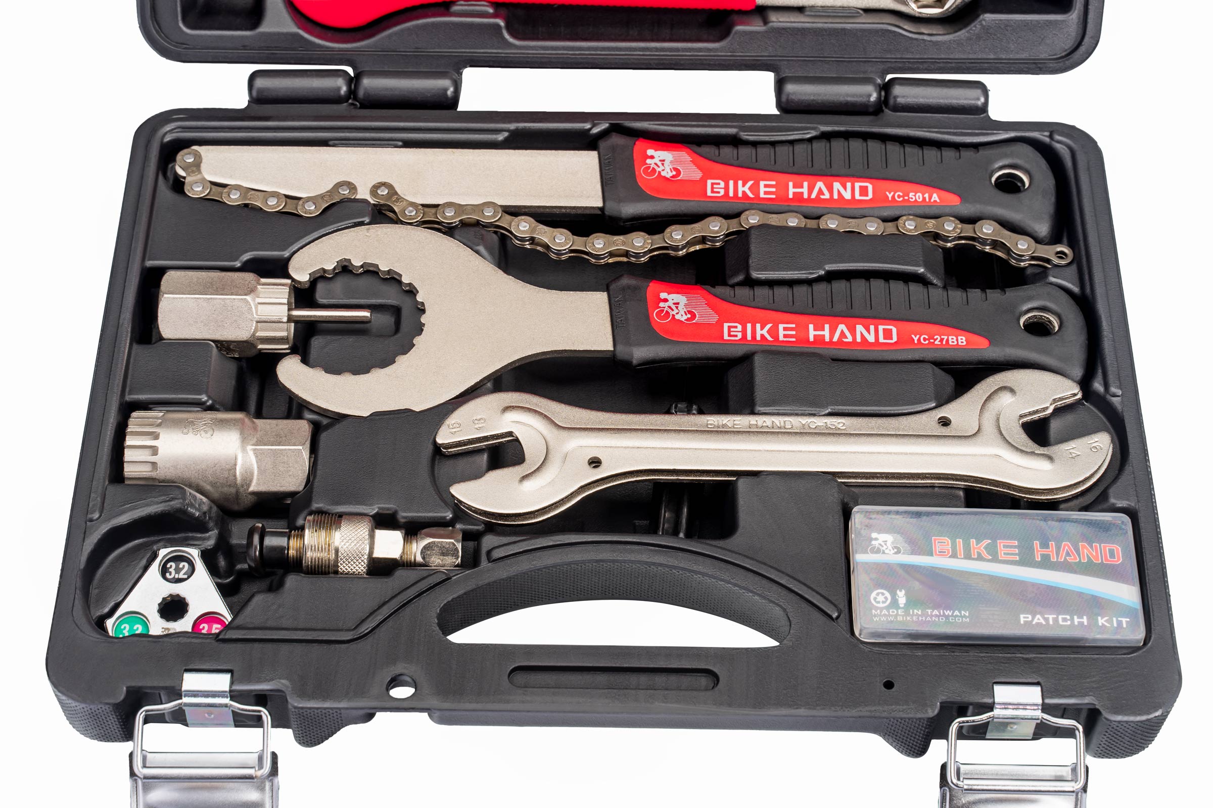 Universeller 25 tlg. Fahrrad Werkzeugsatz Bremsen Reifen Kette Shimano Reparatur